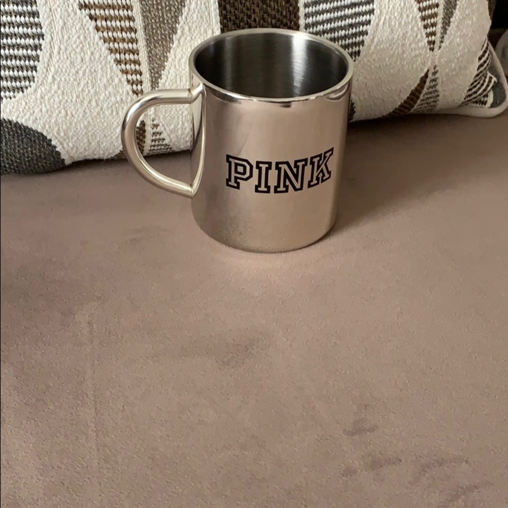 PINK METAL/ALUMINUM MUG